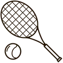 Tennis Beach Game Icon