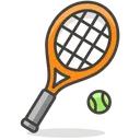 Tennis Ball Racket Icon
