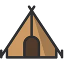 Tent Camping Travel Icon