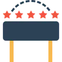 Three Star Hotel Icon