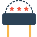 Three Star Hotel Icon