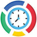 Time Chart Report Analysis Icon