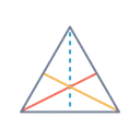 Triangle Centre Line Icon