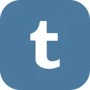 Tumblr Flat Logo Icon