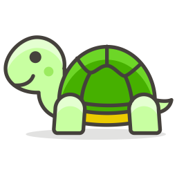 Turtle Emoji Icon - Download in Colored Outline Style