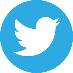 Blue Twitter service logo