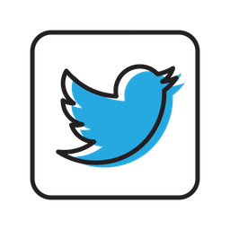 Free Twitter Logo Icon Of Colored Outline Style Available In Svg Png Eps Ai Icon Fonts