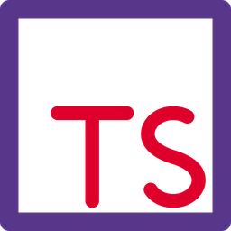 Typescript Logo Icon - Download in Line Style