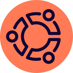 Ubuntu Logo Icon - Download in Colored Outline Style