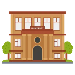University Icon - Download in Flat Style