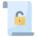 Unlock File File Document Icon