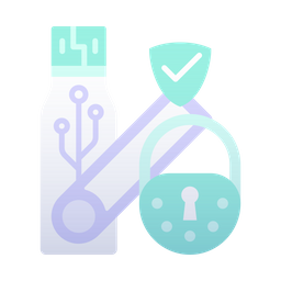 Usb Flash Drive Lock Icon - Download in Flat Style