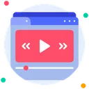 Video Player Play Video Icon