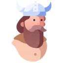 Viking Barbarian Beard Icon