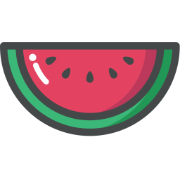 Watermelon Icon of Colored Outline style - Available in SVG, PNG, EPS ...