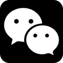 Wechat Black Logo Icon