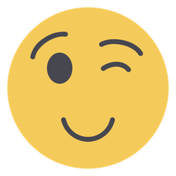 Winking Emoji Icon - Download in Flat Style