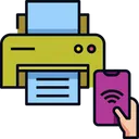 Wireless Printing Printer Office Icon