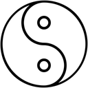 Yin Yang Chinese Symbol Religious Icon