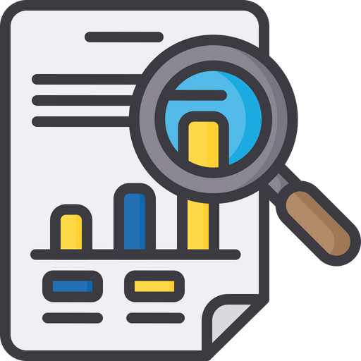 Audit Icon - Download in Colored Outline Style