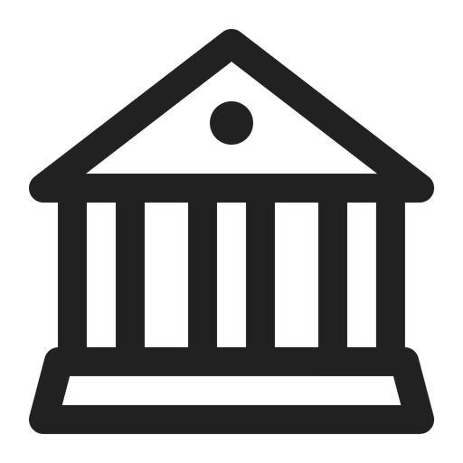 Free Bank Line Icon - Available in SVG, PNG, EPS, AI & Icon fonts