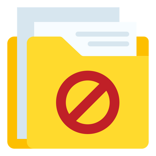 Block Folder Icon - Download in Flat Style
