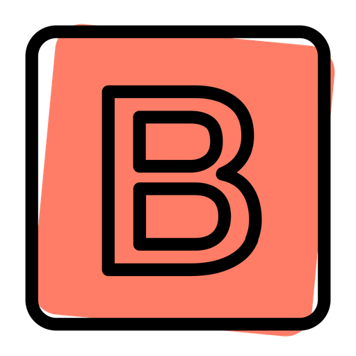Bootstrap Logo Icon Download in Colored Outline Style