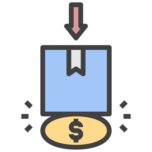 Cost Reduction Icon - Download in Colored Outline Style