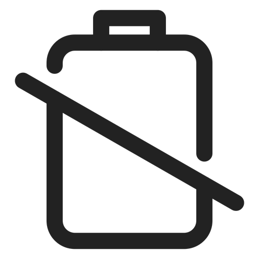 Dead Battery Icon - Download in Line Style