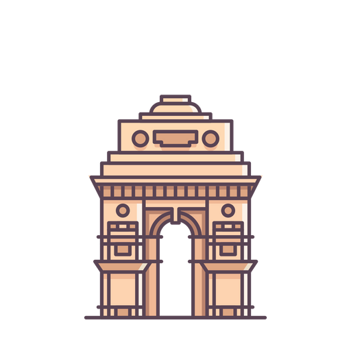 india gate icon of colored outline style available in svg png eps ai icon fonts available in svg png eps ai icon fonts