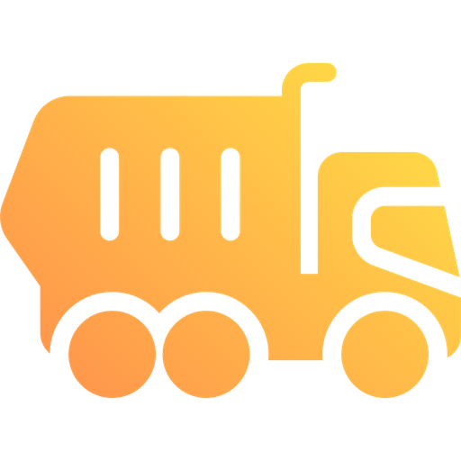 Dumping Truck Icon - Download in Gradient Style