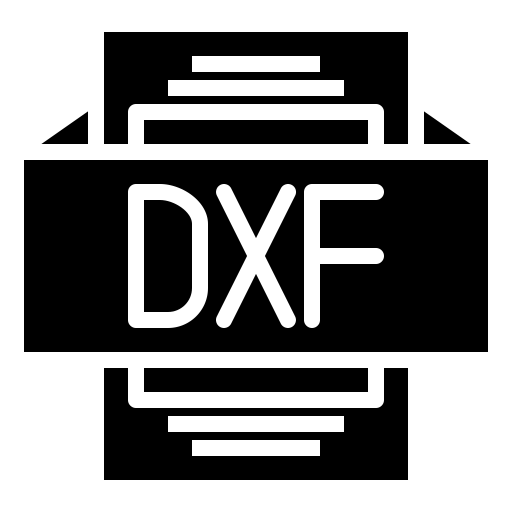 Dxf file Icon - Download in Line Style