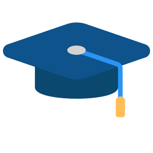 Education Cap Icon - Download in Flat Style