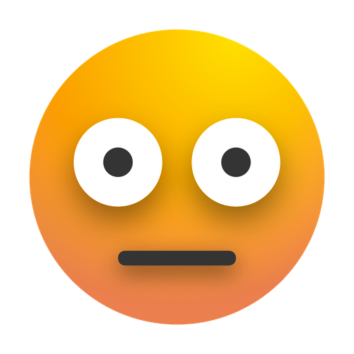 Embarrassed Emoji Icon Download in Flat Style