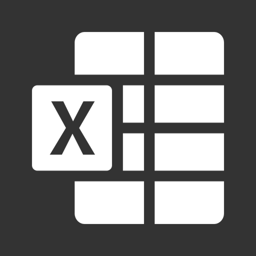 Excel Logo Icon - Download in Glyph Style