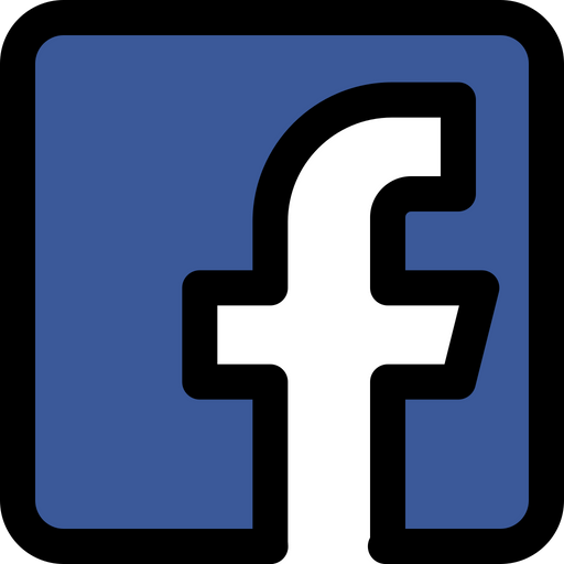 Facebook Logo Logo Icon - Download in Colored Outline Style