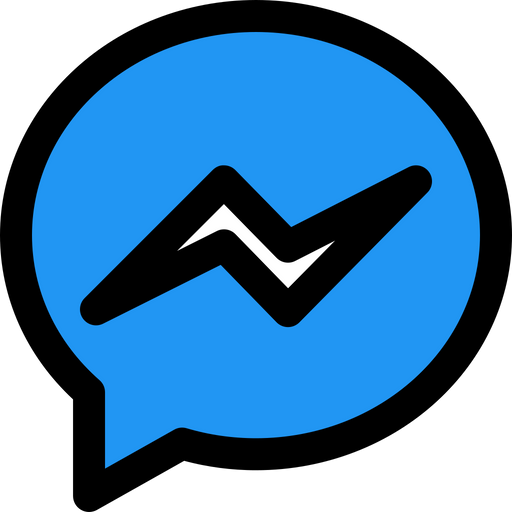 Free Facebook Messenger Colored Outline Logo Icon Available In Svg Png Eps Ai Icon Fonts