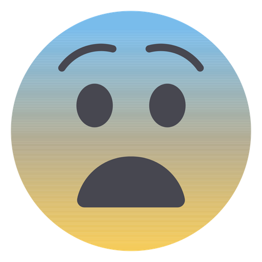 Fearful Face Emoji Icon Download In Flat Style