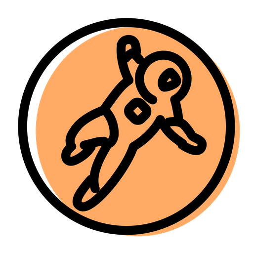 Grav Logo Icon Download in Colored Outline Style