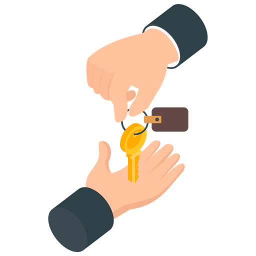 Key Transfer Icon Download in Flat Style