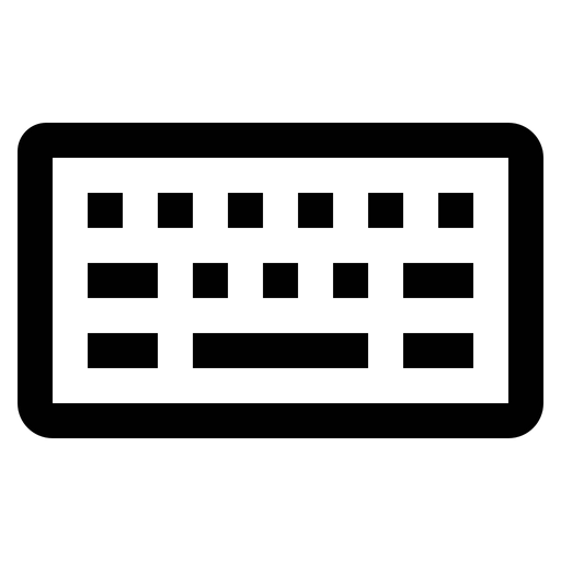 Keyboard Classic Icon Download in Line Style