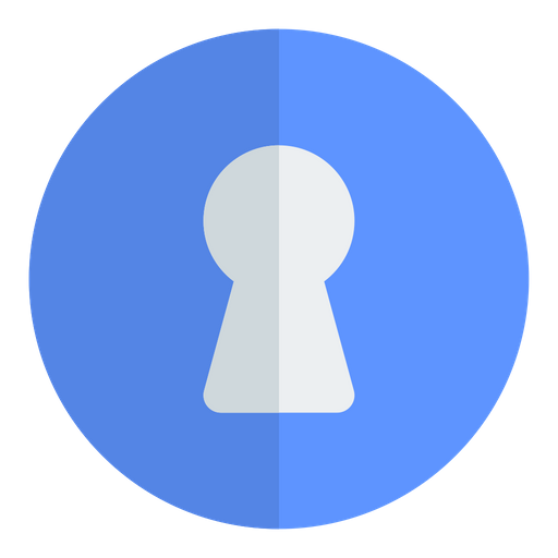 Keyhole Icon Download in Flat Style