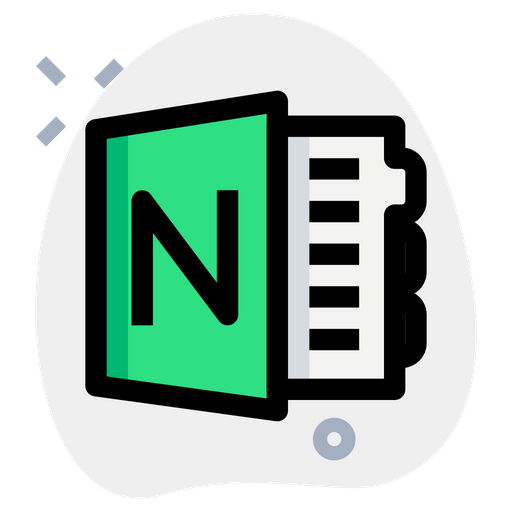 Microsoft Onenote Logo Icon Download In Colored Outline Style 7714