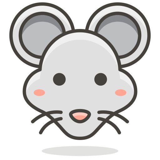 Mouse Emoji Icon - Download in Colored Outline Style