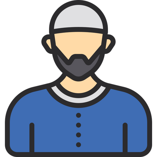 Muslim Man Icon Of Colored Outline Style Available In Svg Png Eps Ai Icon Fonts