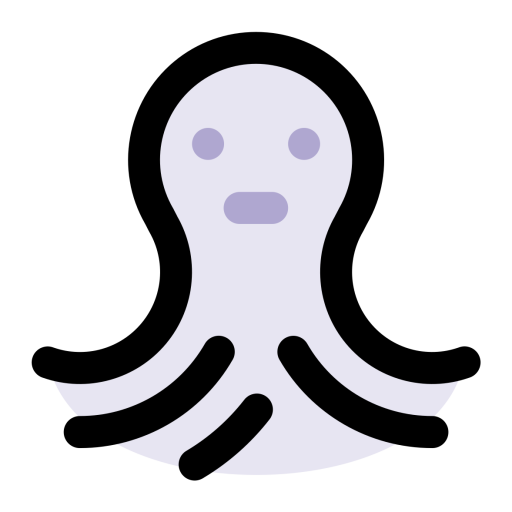 Octopus Icon - Download in Colored Outline Style