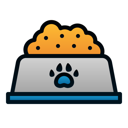 Pet food Icon - Download in Colored Outline Style