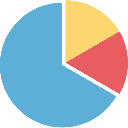 Pie Chart Icon Download in Flat Style