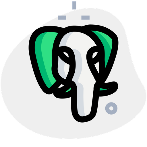 Postgresql Logo Icon - Download in Colored Outline Style