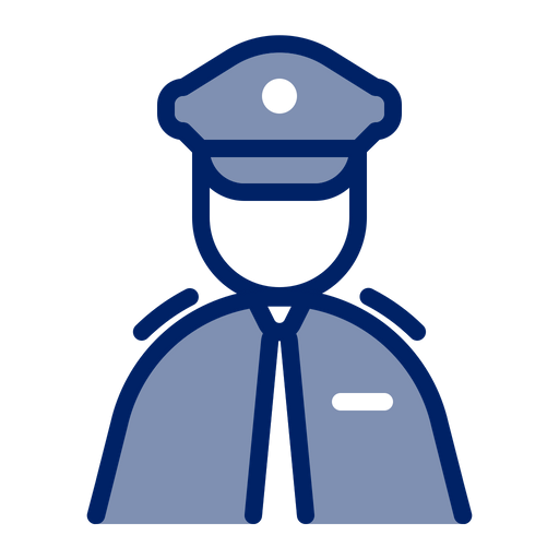 Security officer Icon - Download in Colored Outline Style